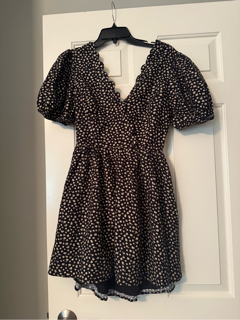 Petal&Pup  Mini Dress with Ivory flower Print